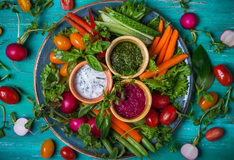 Vegetable charcuterie board