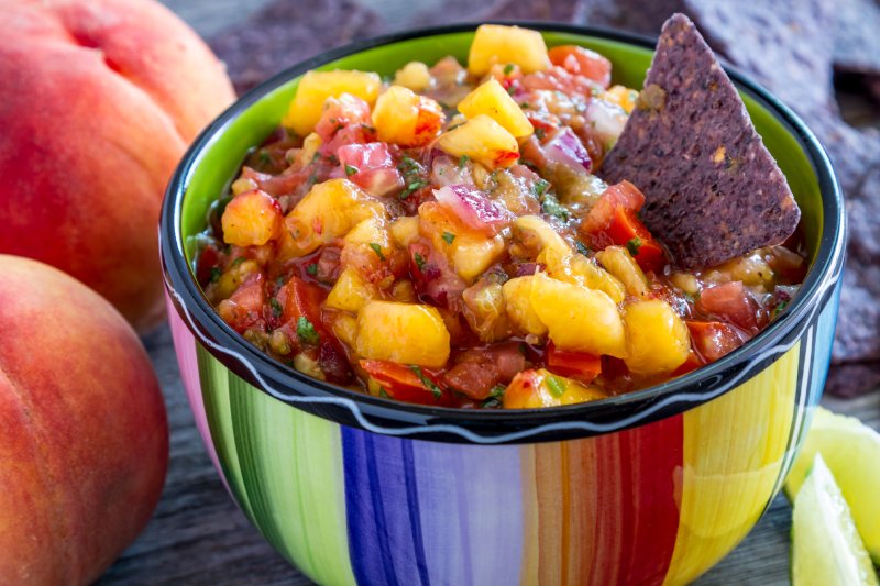 mango peach salsa